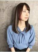 10代20代30代大人可愛いシールエクステインナーカラーレッド
