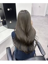 ノー バイ イオエ 西梅田(no. by ioe)&nbsp;ブリーチなしカラー/髪質改善/ミルクティーベージュ/小顔ヘア