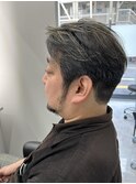 ハイライトで白髪ぼかし