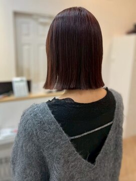 フレイムス ヘアアンドリラックス 南越谷店(Frames hair&relax) ぷつっとボブ×つやカラー