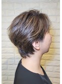 30代40代50代60代×ショートレイヤー×イノアカラー×ハイライト