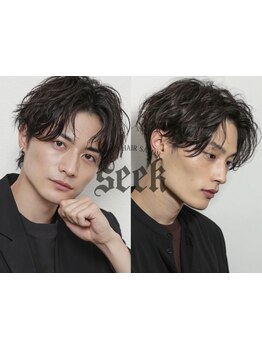 <MEN'S特化>メンズパーマ×ケアブリーチ*フェザーパーマ&ツイストスパイラルパーマも評価[千葉駅/学割U24]