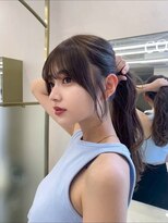 コア銀座メゾン(COA GINZA Maison)&nbsp;髪質改善レイヤーカット前髪カット顔周りレイヤー暗めカラー銀座