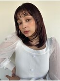 透け感ぱっつんバングシャギーカットミディp1北浦和20代30代40代