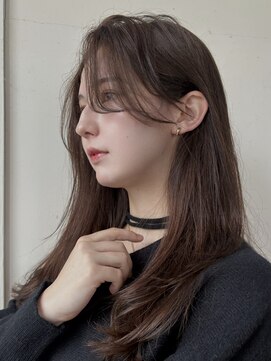 ベル 銀座並木通り店(Belle) 流れるバング×上品カラー