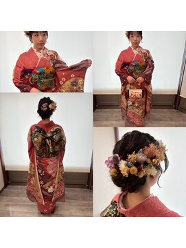 エムツージェイ(M2J) ヘアセット+振袖着付け