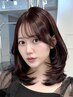 カット＋ケアカラー＋縮毛矯正＋艶出しTR　(Yuuki、フリー指名限定)