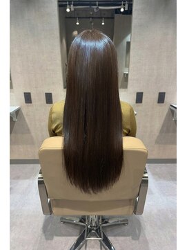 エンブレス(EnBlesS) ロング レイヤーカット 顔周り ベージュブラウン 前髪 10代20代