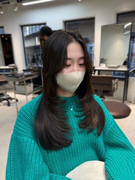 ザシェノンウメダ(THA CHAINON UMEDA) イメチェン/ピンクベージュ/アンブレラカラー/前髪/心斎橋