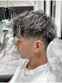 【相模大野カラー】立体感メンズハイライトショート