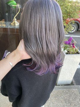 クワリ シルバーカラー&裾カラー