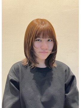 シアン 栄店(CYAN.) 顔まわりミディアムレイヤーでアクセント☆