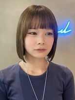 ロンドアジュール 横浜(Lond azur)&nbsp;丸みショートボブ/縮毛矯正/20代30代40代/顔周りカット