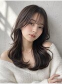 韓国風レイヤーカット_ハッシュカット顔周り前髪カット調布