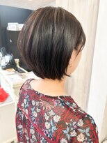 キャアリー(Caary)&nbsp;福山美容室 20代30代40代 大人可愛い丸みボブこっくりブラウン
