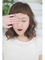 ビーエリア 本店(BE AREA)&nbsp;【BE AREA 田中久普】個性派バングでふわゆると相性◎ミディ☆