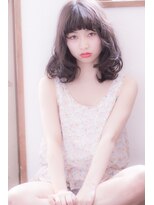 ヘアーサロン ラ シュシュ(HAIR SALON La chou chou)&nbsp;ショートバングのミディアムスタイル