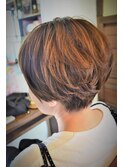 ショートグラデーション×ムーブパーマ