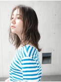 波ウェーブ アッシュグレー