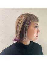 カトレア ストリート店&nbsp;ワンレンボブ×裾カラー