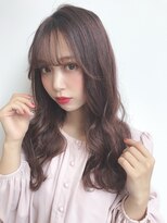 ユーフォリア 渋谷グランデ(Euphoria SHIBUYA GRANDE)&nbsp;【Euphoria須藤】愛されウェーブのピンクブラウン♪薄め前髪