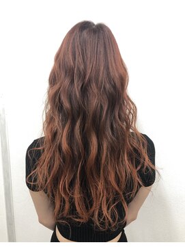 髪香美容室 ふんわり柔らか♪オレンジベージュ