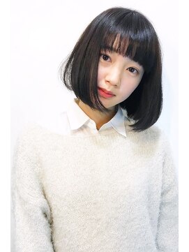 ニット 銀座(knit) 《knit銀座》大人可愛い20代30代40代ショートボブ丸み前下がり