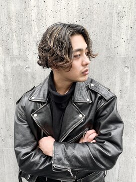 アソビ 表参道(ASOBI) ワンレンウェーブパーマ　スパイラル