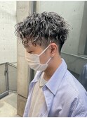 ツイストスパイラルパーマ短髪刈り上げショート