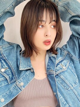 ケーツー心斎橋 クイーンズガーデン バイ ケーツー(K two QUEEN'S GARDEN by K two) ピスタチオカラー/赤み消し/外ハネボブ1/心斎橋&難波&なんば