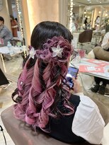 クロップ エス 湘南辻堂(crop es) crop es湘南辻堂 yuuka☆お花 ハーフアップ