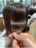 [当店最上級髪質改善]髪質改善弱酸性縮毛矯正+カット+TR 25000円
