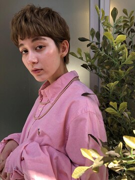 ヘアーアンドメイク ファット(Hair&Make PHAT) 大人可愛いマニッシュショートアッシュカラー20代30代