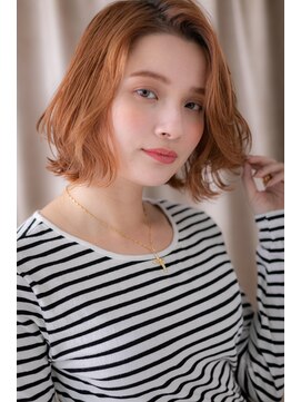 モッズヘア 越谷(mod's hair) ミルクティーカラー外国人風エアリーボブTb2越谷20代30代40代