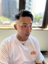 リバレッジ 広尾(Leverage)&nbsp;外国人風七三パーマスキンフェード