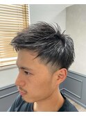 ツーブロ × アップバング短髪モテ髪ワイルド【カミケン清明店】