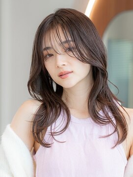 イオ 本厚木(io) 20代30代大人かわいい/斜めバング/グレージュカラー/小顔/前髪