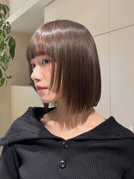 ルル 表参道(lulu.) 【高橋弥生】ボブ　シースルーバング　フェイスレイヤー