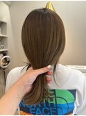 ミルクティーベージュカラー ケアブリーチカラー ミディアム