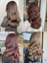 美容室フルール&nbsp;20代30代大人かわいいモカベージュナチュラルロブヘアー美肌