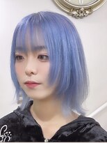 アルファバイオリカ(ALPHA by ORIKA)&nbsp;レイヤーボブ×ペールブルー