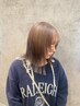 【透明感☆イルミナカラー】髪質改善inケアカラー+プチスパマイクロ泡 ¥8800