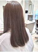 イルミナカラー/ベージュブラウン/ミルクティー/艶髪/セミロング