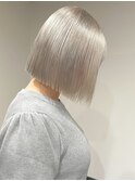 8080ニュアンスカラーシルバーアッシュハイトーンカラー韓国ヘア