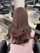 ペレ 栄店(PELE) デザインカラー/レイヤーカット/ウェットヘア/オリーブベージュ
