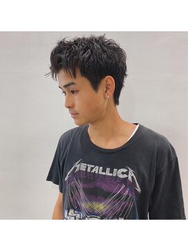 ルースト 西院店(ROOST) スパイキーショート ／メンズショート／ブリーチ／モテヘア