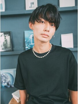 ストラッセ 八事店(STRASSE) メンズツーブロックマッシュ/アッシュブラック