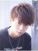 ソフドライマッシュツーブロック刈り上げツイストスパイラル