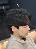 ニュアンスパーマ センターパート フェザーパーマ