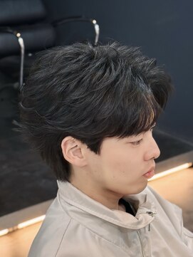 バース 梅田中崎町店(BIRTH) ニュアンスパーマ センターパート フェザーパーマ